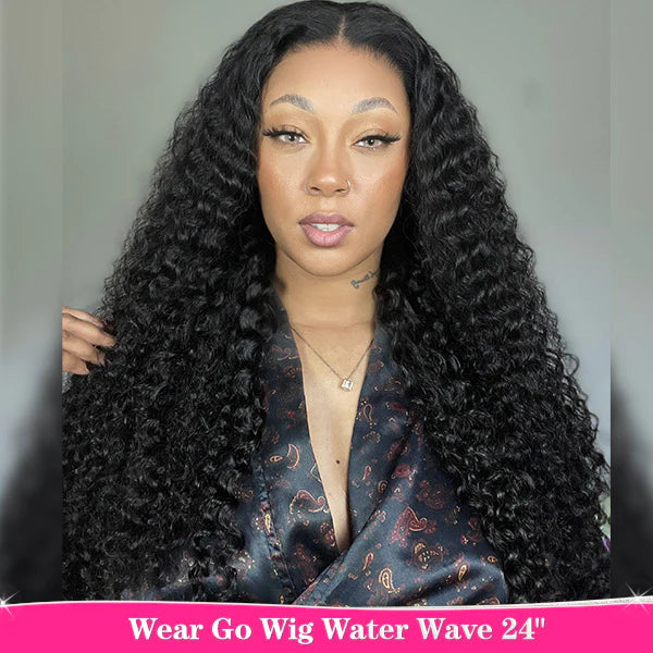 Queenleora Same Water Curly Hair Wear Wigs 180% Density Glueless HD Lace
